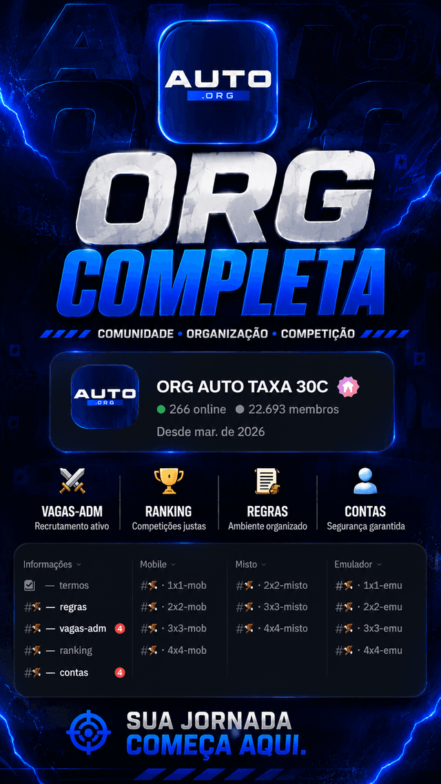 org completa com bot e dc prontos apenas 50$