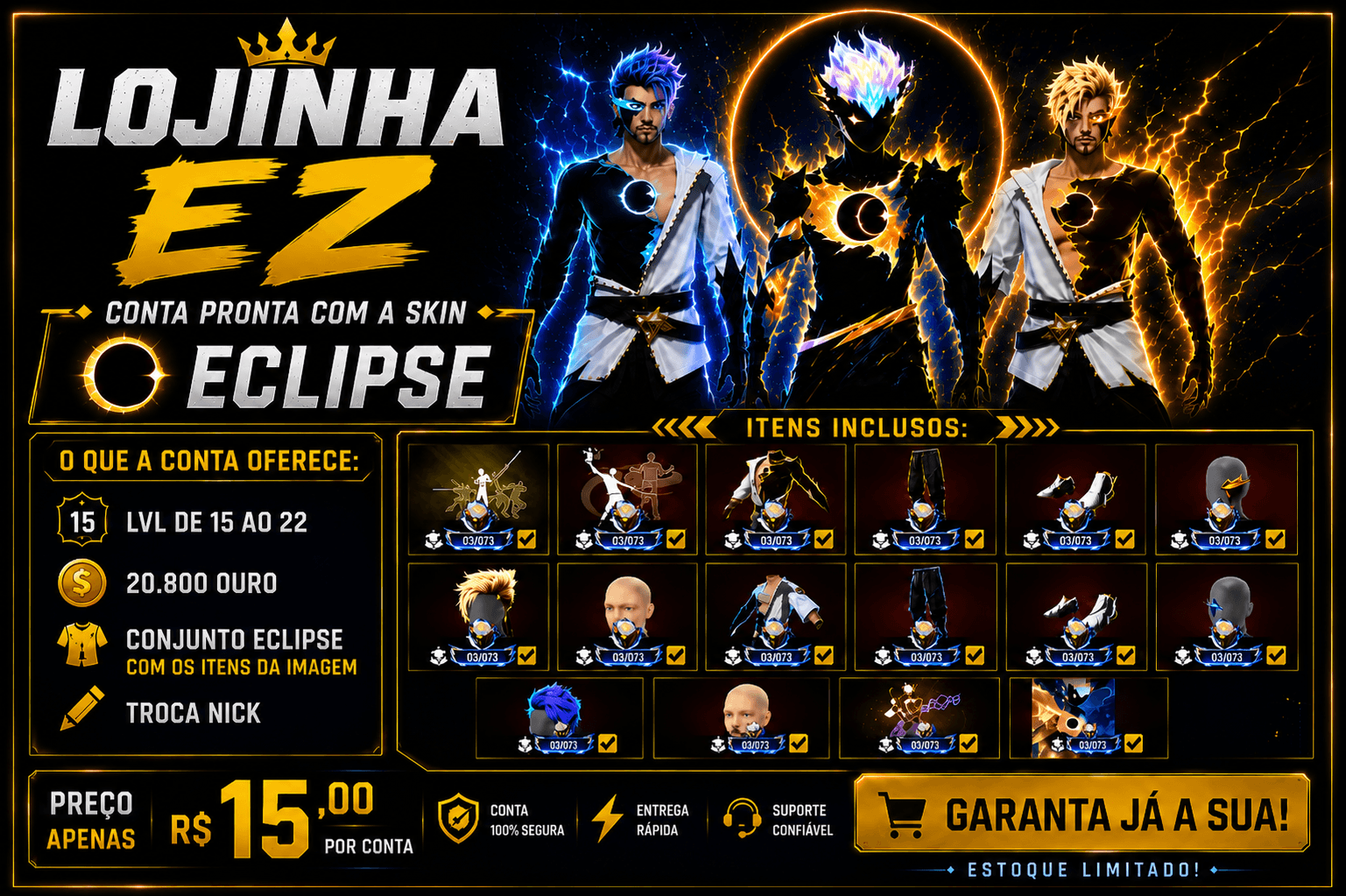 CONTA BOT ECLIPSE
