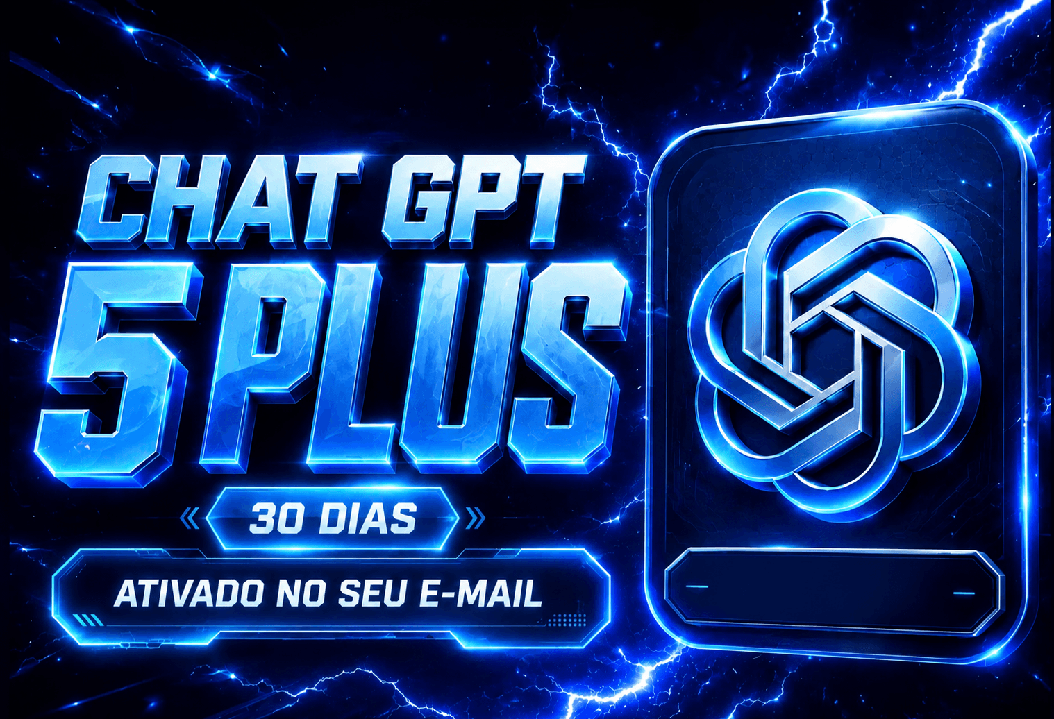 CHATGPT PLUS 30 DIAS - ACESSO PREMIUM INDIVIDUAL NO SEU EMAIL