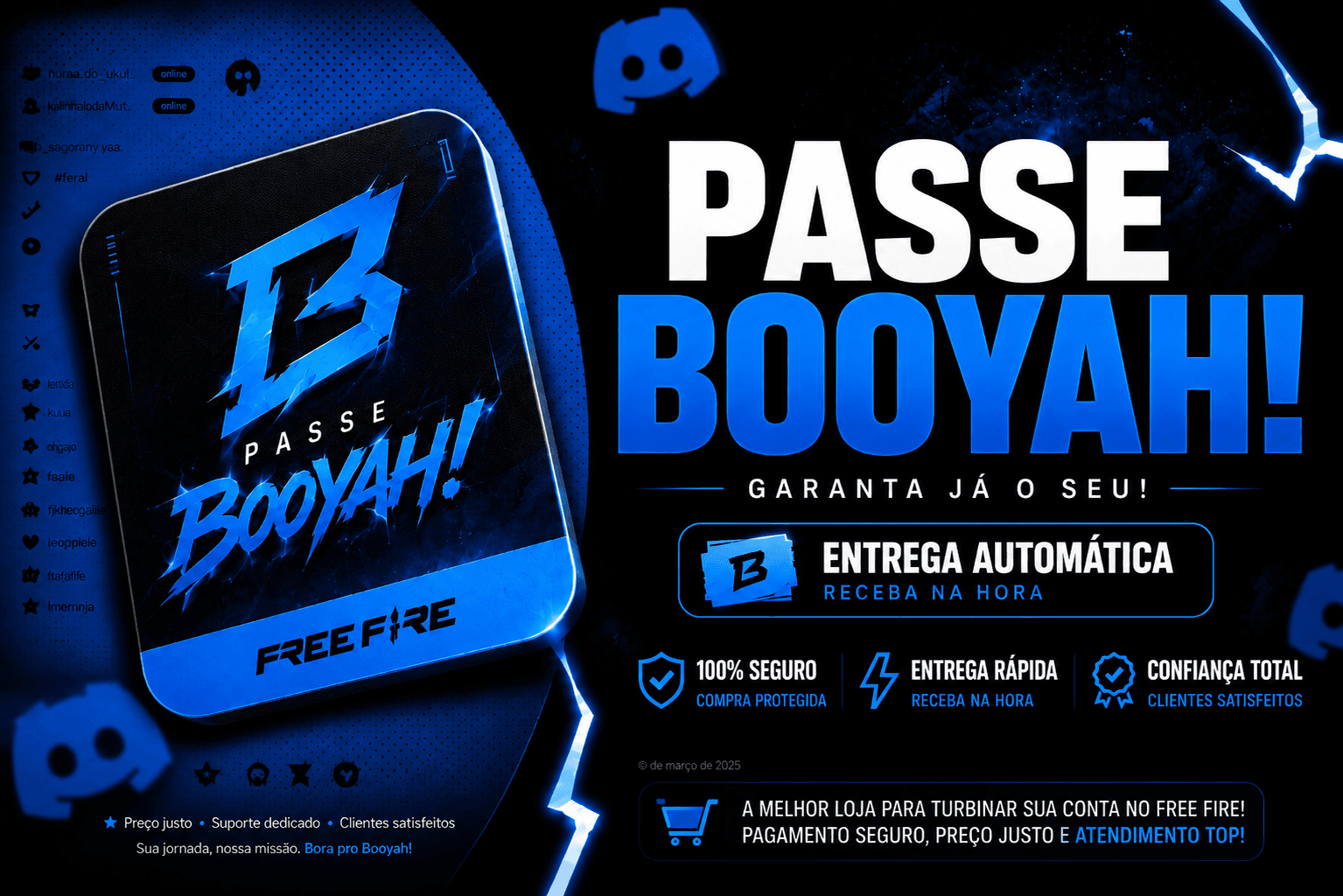 PASSE BOOYAH FREEFIRE MELHOR PREÇO