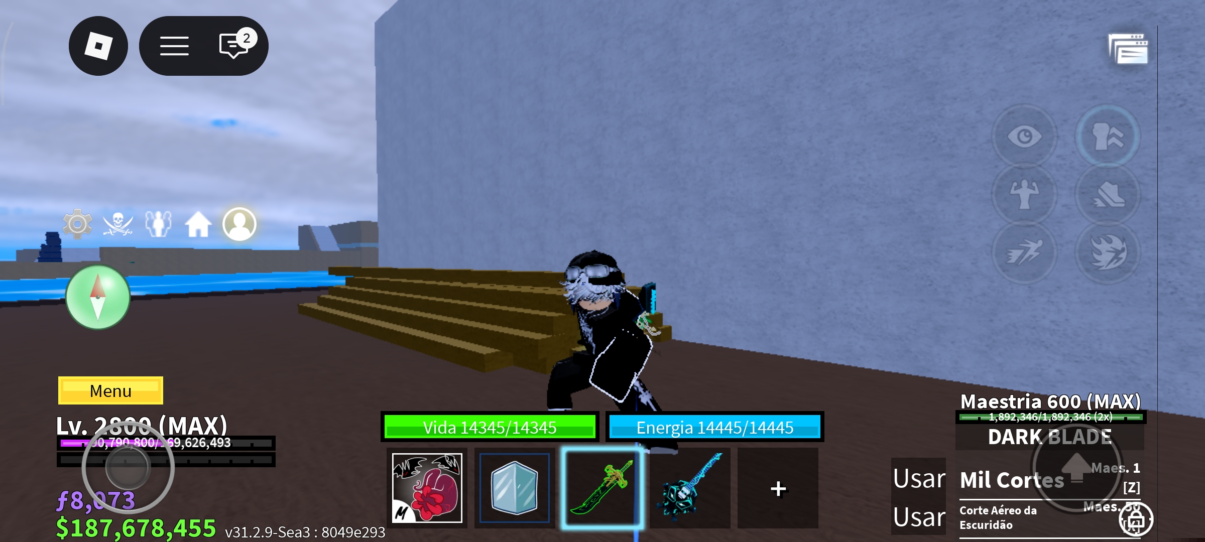 Conta de blox fruits
