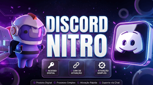 Discord Nitro | Link de Ativação | Mensal e Trimestral