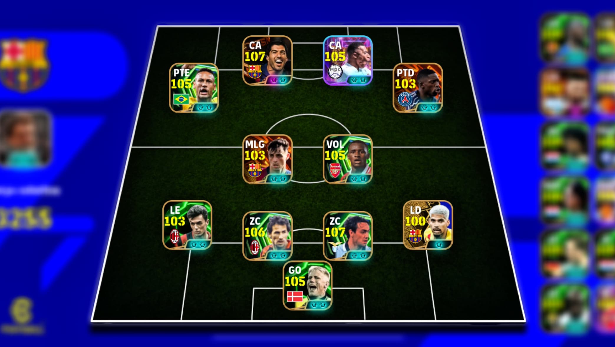 CONTA EFOOTBALL MOBILE || NEYMAR OLIMPÍADA+ DEMBELE+ MBAPPE+ ARAUJO LOIRO !!!
