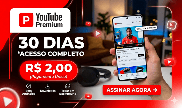 YouTube Premium 1 mês