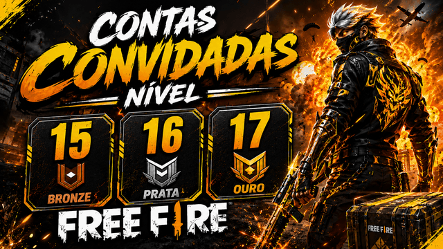 Conta bot freefire level 15/16