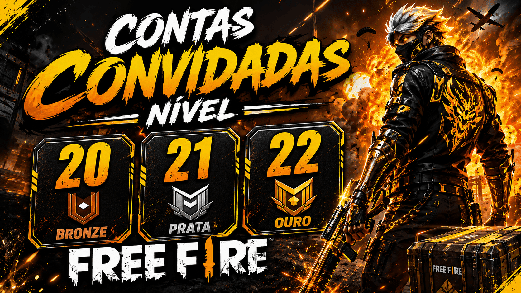 Conta bot freefire level 20