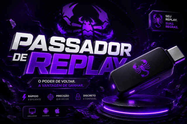 SUPER PASSADOR DE REPLAY FREE FIRE - ANDROID, IOS E EMULADOR