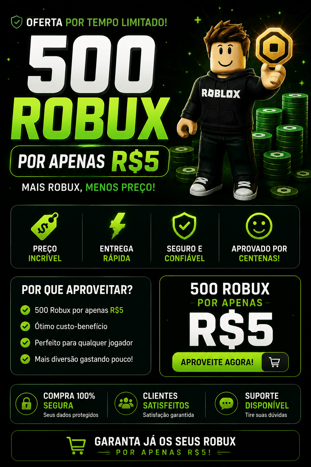 MÉTODO 500 ROBUX POR APENAS 5R$
